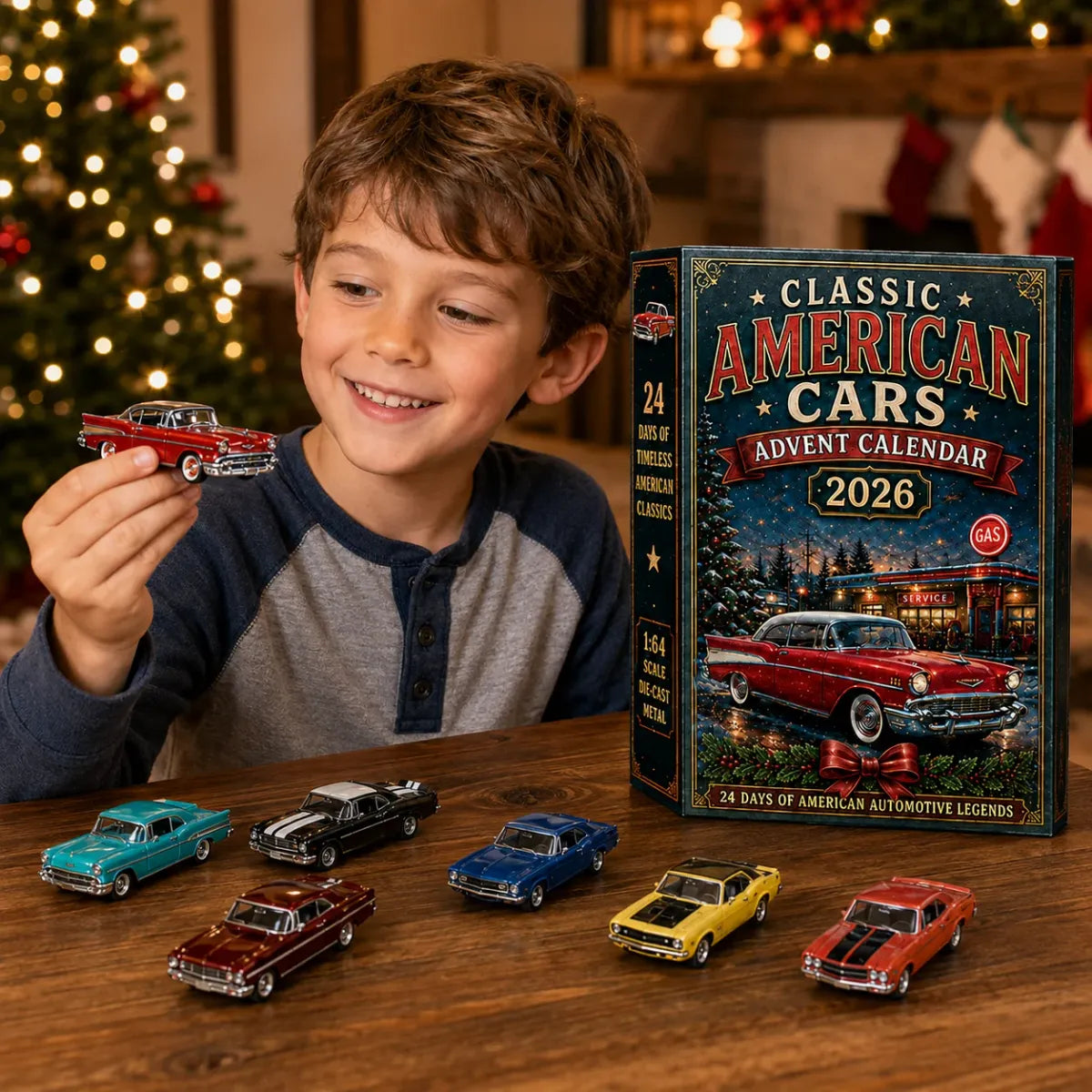 Classic American Cars Advent Calendar 2026 – Limited Edition