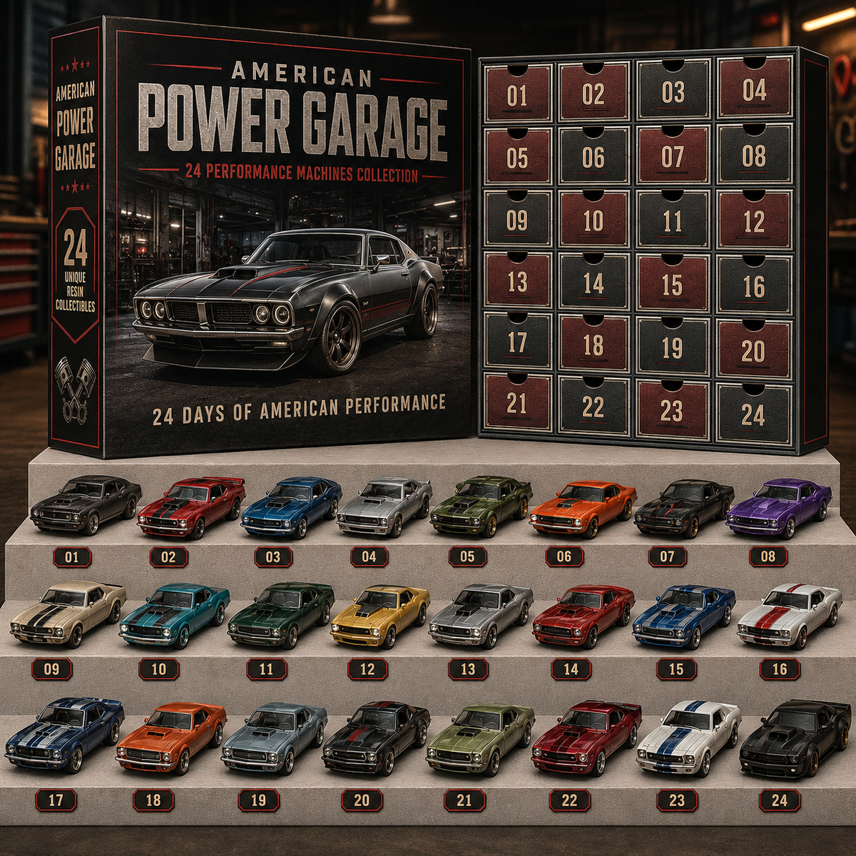 American Muscle Cars Advent Calendar 2026 – Limited Edition