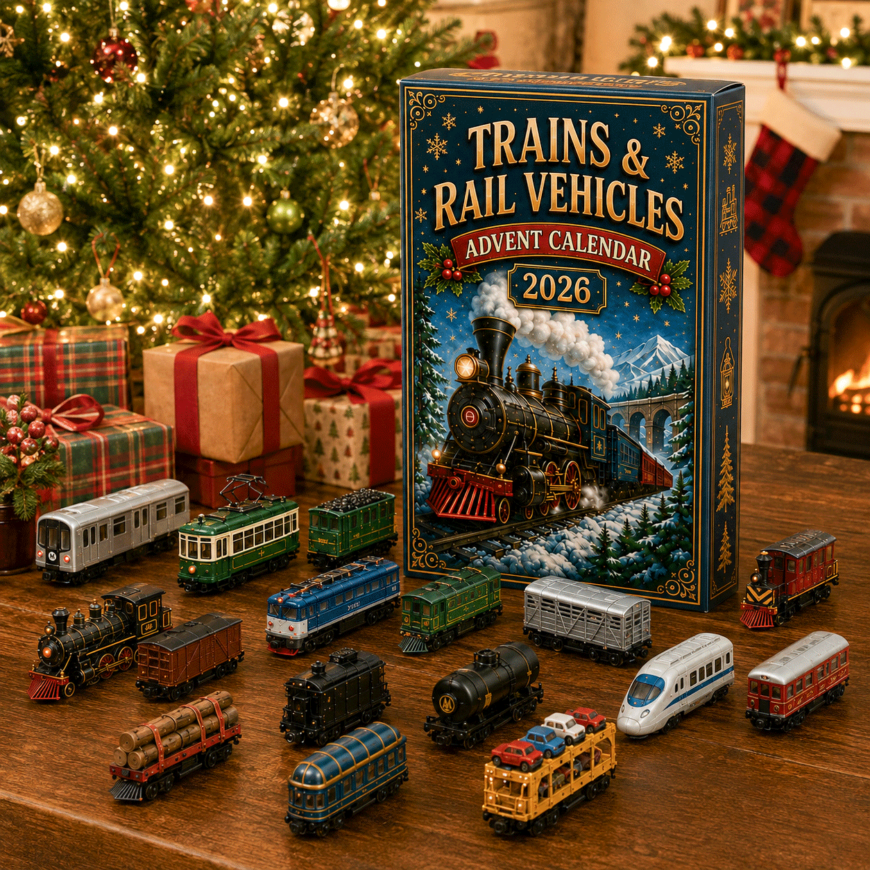 Trains & Rail Vehicles Advent Calendar 2026 – Limited Edition