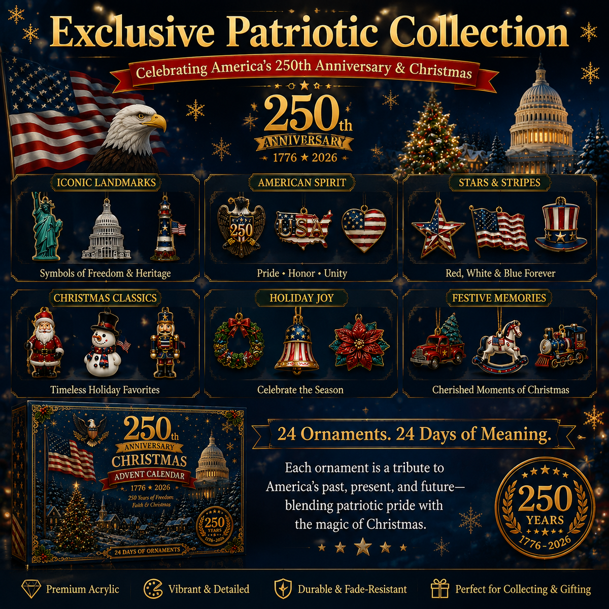 250th Anniversary Christmas Advent Calendar 2026 – Limited Edition